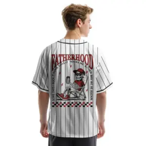 fatherhood some days i rock it, some days it rocks me, either way we're rockin custom father day baseball jersey