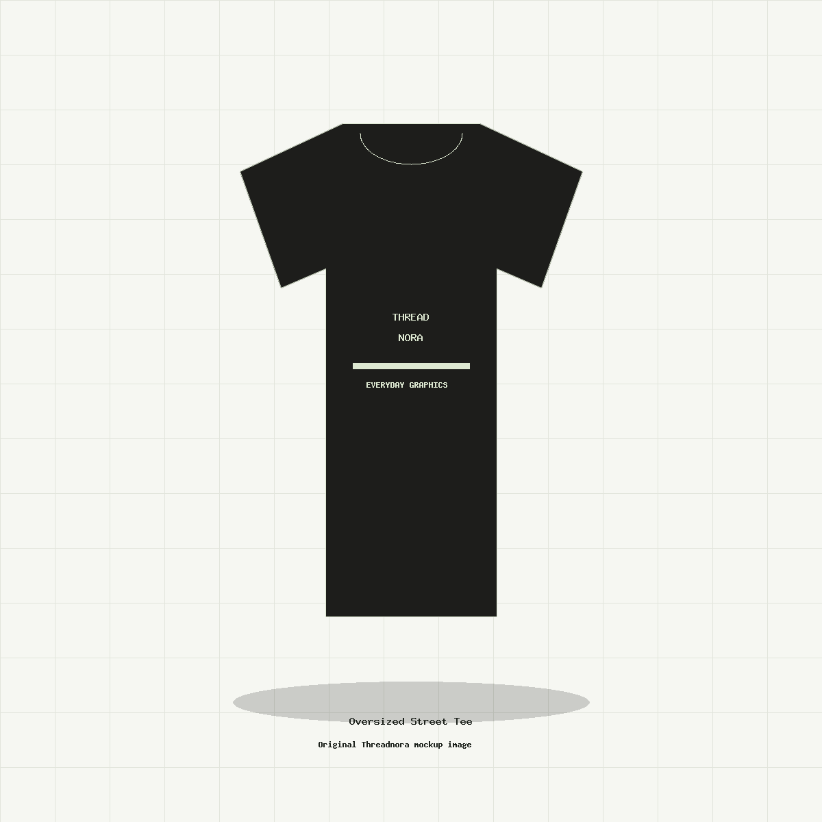Bamboopo Oversized Street Tee product mockup