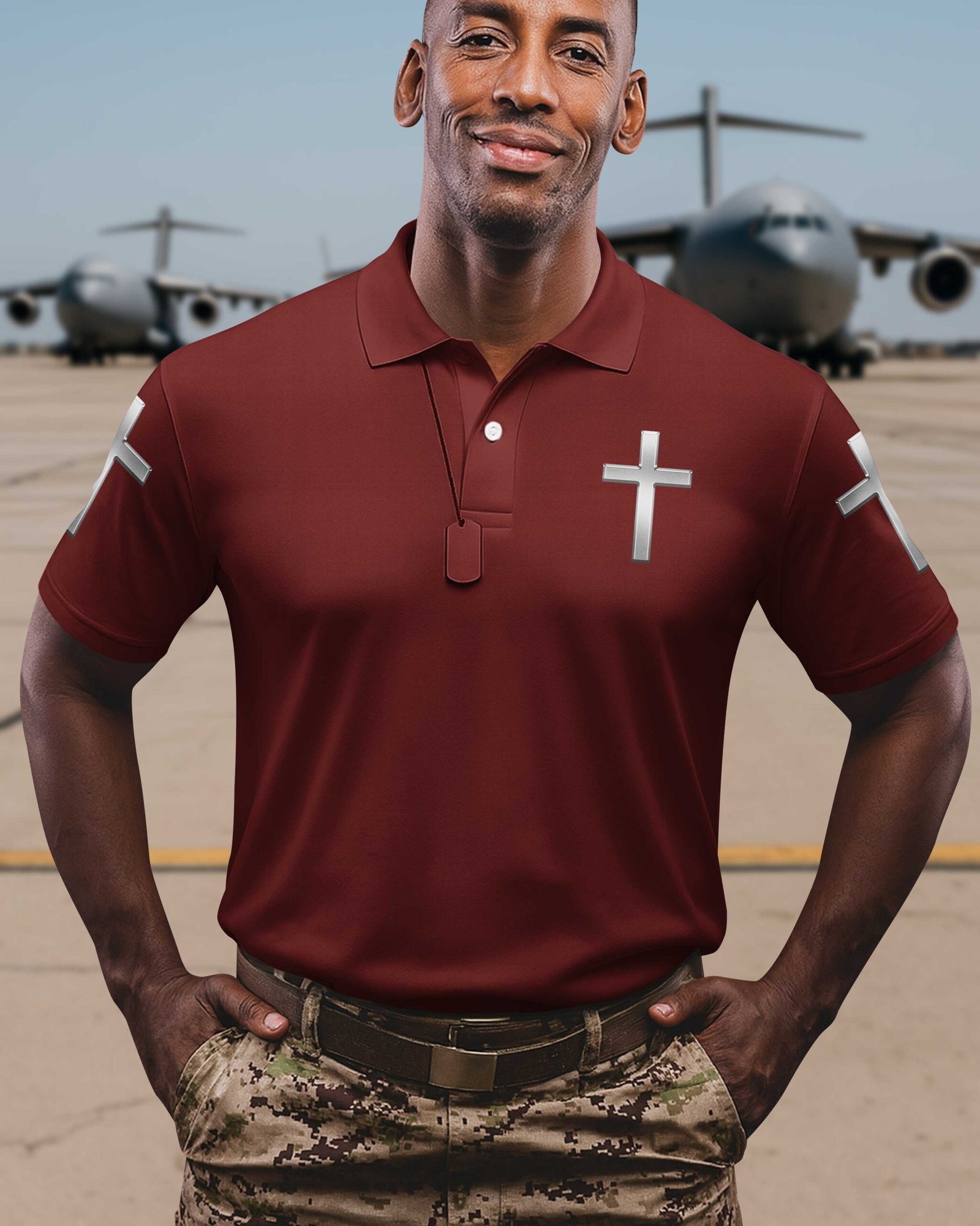 God Took The Strongest Marines And Made Them Warriors Of Christ Polo - Image 8